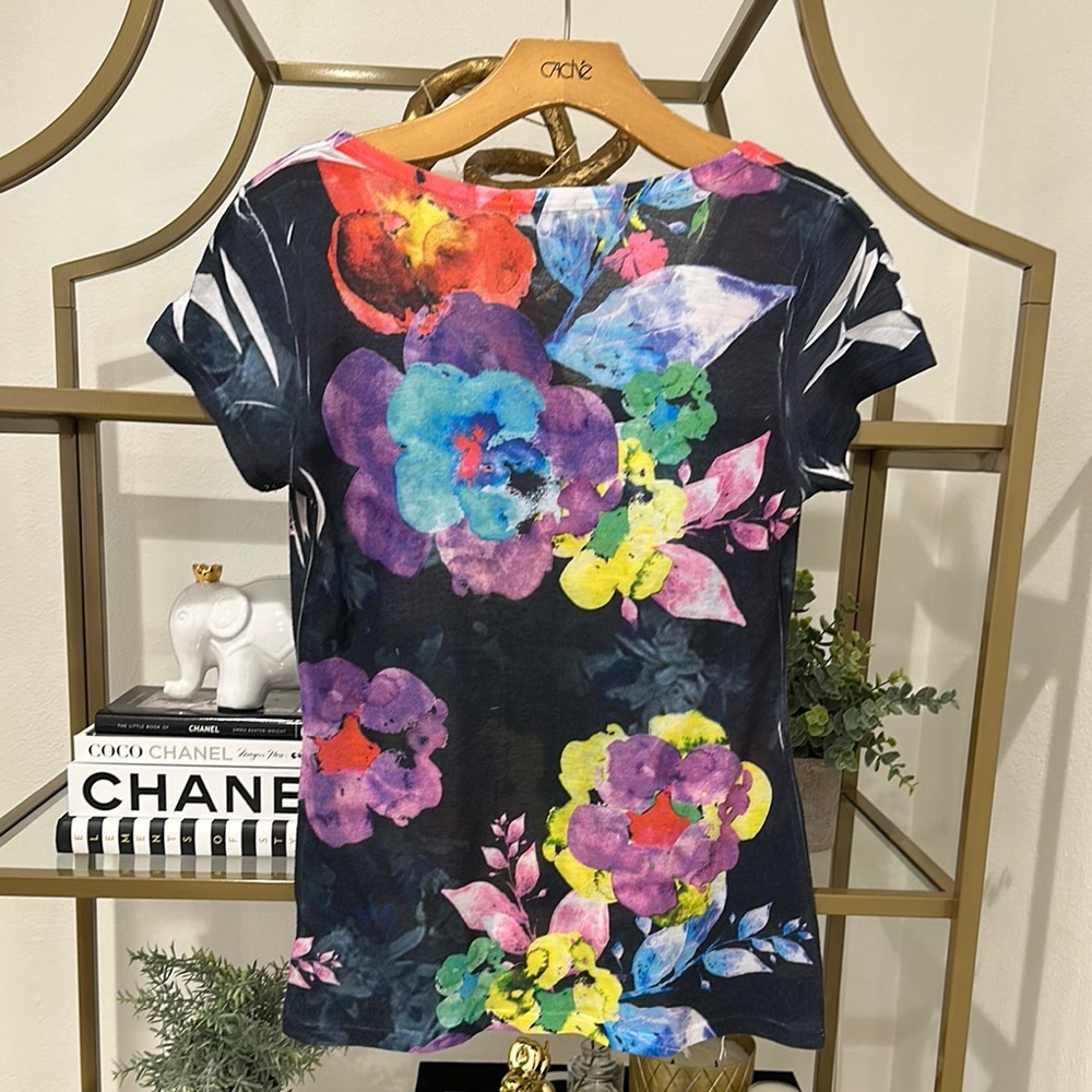 Cache Multicolor Floral Top - Picture 6 of 6